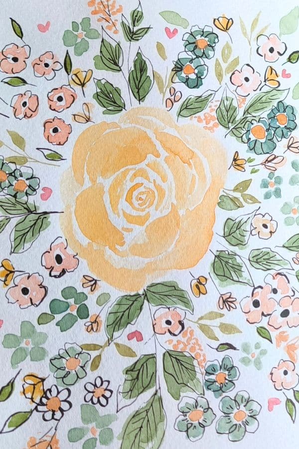 rose mixedmedia